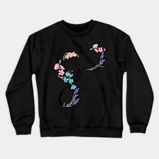 Pig Flower Design. Crewneck Sweatshirt